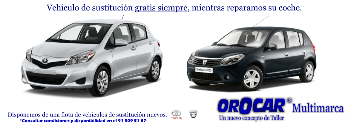 Por reparación de chapa tengo coche de sustitución en Madrid