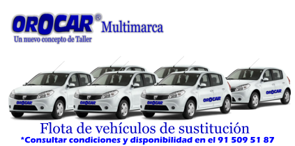 Flota de coches de sustitución gratis en madrid